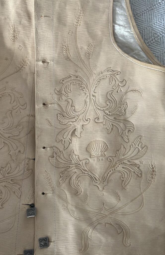Carved waistcoat